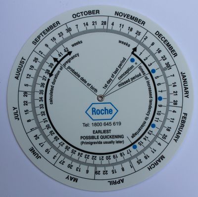 Pregnancy Wheel Due Date Calculator